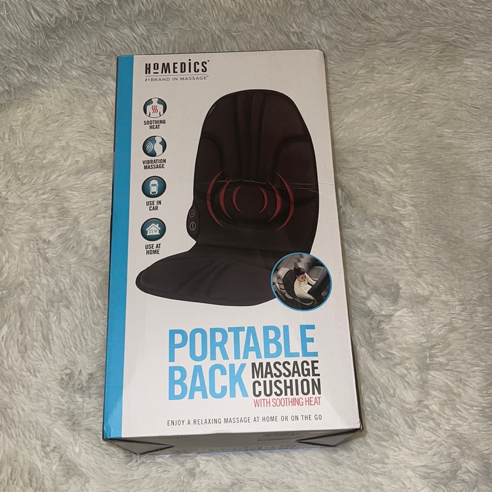 Homedics Portable Back Massage Cushion with SoothinG HeaT ❗️